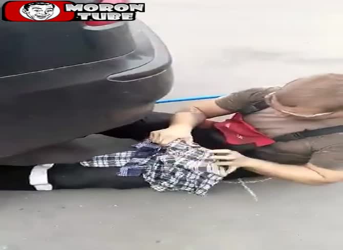 Video :Does anyone know what this man is attempting to accomplish